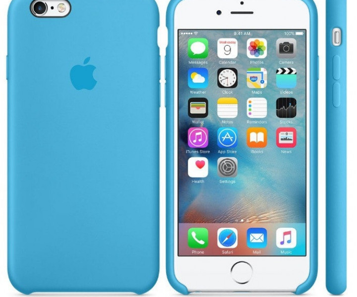 Чохол Apple Leather для iPhone 6 / 6s original Blue